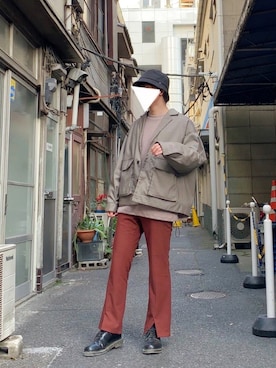 「ジャケゾン」｜Lan.Nさん（メンズ・168cm）の冬コーディネート