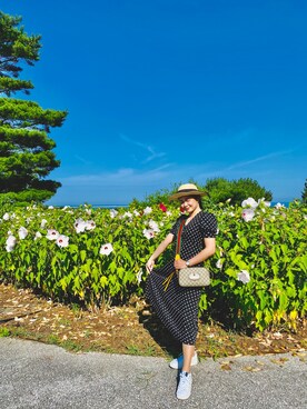 Saison De Papillon セゾンドパピヨン の ドット柄カシュクールワンピース ワンピース Wear