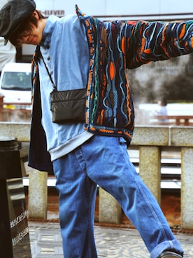 「COOGI（クージー）のアイテム（その他アウター）」を使った、ちょんゆさん（メンズ・173cm）の春コーディネート