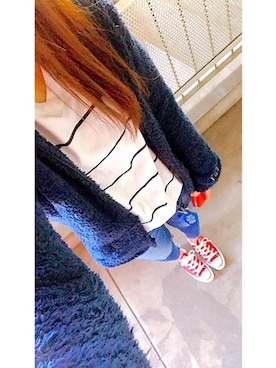 「F.C.Real Bristol（エフシーレアルブリストル）のアイテム（財布/小物）」を使った、mayuさん（レディース・155cm）の冬コーディネート
