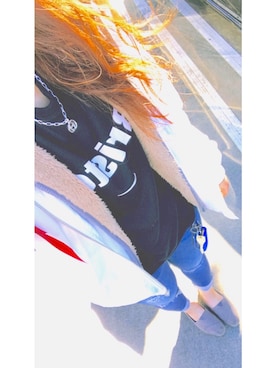 「F.C.Real Bristol（エフシーレアルブリストル）のアイテム（スウェット）」を使った、mayuさん（レディース・155cm）の冬コーディネート