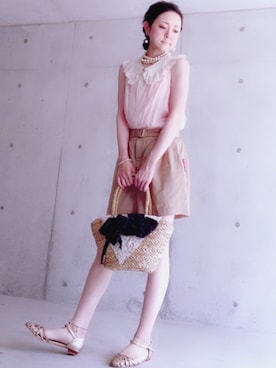 「non-sens（ノンサンス）のアイテム」を使った、AKIさん（レディース・164cm）の夏コーディネート