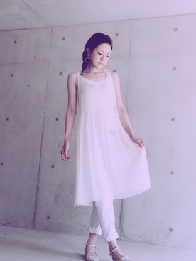 「relacher（ルラシェ）のアイテム」を使った、AKIさん（レディース・164cm）の夏コーディネート