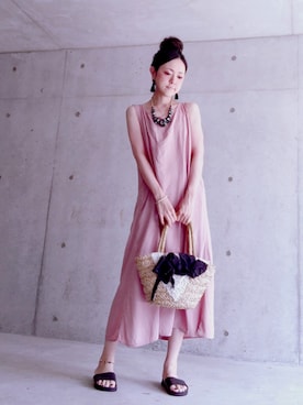 「non-sens（ノンサンス）のアイテム」を使った、AKIさん（レディース・164cm）の夏コーディネート