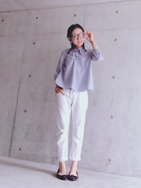 「non-sens（ノンサンス）のアイテム」を使った、AKIさん（レディース・164cm）の夏コーディネート