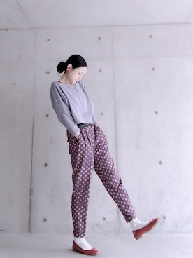 「non-sens（ノンサンス）のアイテム」を使った、AKIさん（レディース・164cm）の冬コーディネート