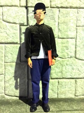 「Scye（サイ）のアイテム（ブルゾン）」を使った、umeさん（メンズ・170cm）の秋コーディネート