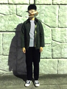 「チャックテイラー」｜「アイテム（ブルゾン）」を使った、umeさん（メンズ・170cm）の秋コーディネート