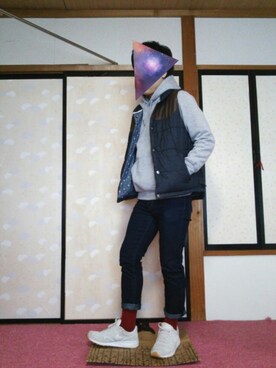 「Right-on（ライトオン）のアイテム（その他アウター）」を使った、ひろさん（メンズ・168cm）の冬コーディネート