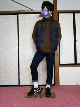 「Right-on（ライトオン）のアイテム（その他アウター）」を使った、ひろさん（メンズ・168cm）の冬コーディネート
