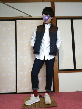 「Right-on（ライトオン）のアイテム（その他アウター）」を使った、ひろさん（メンズ・168cm）の冬コーディネート