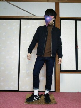 「RAGEBLUE（レイジブルー）のアイテム（その他アウター）」を使った、ひろさん（メンズ・168cm）の冬コーディネート