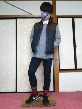 「Right-on（ライトオン）のアイテム（その他アウター）」を使った、ひろさん（メンズ・168cm）の春コーディネート