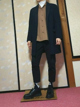 「RAGEBLUE（レイジブルー）のアイテム（その他トップス）」を使った、ひろさん（メンズ・168cm）の冬コーディネート