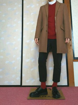 「RAGEBLUE（レイジブルー）のアイテム（その他トップス）」を使った、ひろさん（メンズ・168cm）の冬コーディネート