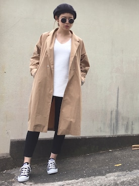 「kormarch」｜「アイテム（ジャケット/アウター）」を使った、RURIさん（レディース・163cm）の春コーディネート