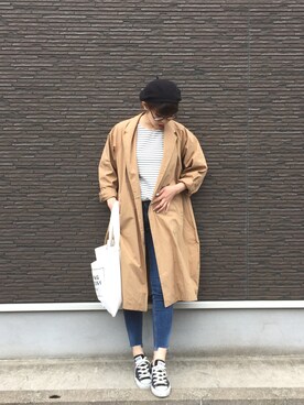 「kormarch」｜「アイテム（ジャケット/アウター）」を使った、RURIさん（レディース・163cm）の春コーディネート