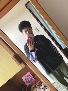 「ミニタリー」｜RENTOさん（メンズ・178cm）の春コーディネート