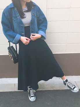 「ALDO（アルド）のアイテム（ショルダーバッグ）」を使った、まいちいさん（レディース・157cm）の春コーディネート