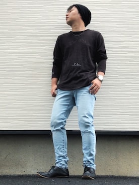 「アイテム（バングル/リストバンド）」を使った、pepepe さん（メンズ・171cm）の夏コーディネート