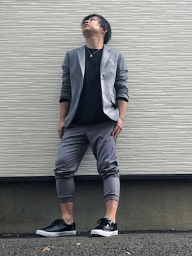 「COMME CA ISM（コムサイズム）のアイテム（アクセサリー）」を使った、pepepe さん（メンズ・171cm）の春コーディネート