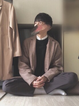 「RAGEBLUE（レイジブルー）のアイテム（ダウンジャケット/コート、その他）」を使った、りったさん（メンズ・177cm）の冬コーディネート