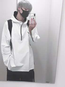 「0658のアイテム（ジャケット/アウター、ホワイト系）」を使った、りったさん（メンズ・177cm）の秋コーディネート