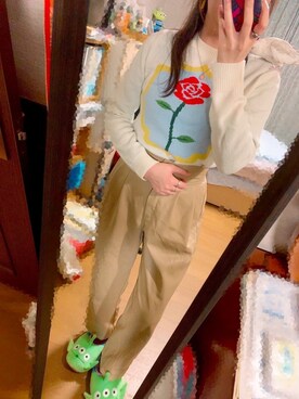 「Marc by Marc Jacobs（マークバイマークジェイコブス）のアイテム（リング）」を使った、achoさん（レディース・159cm）の冬コーディネート