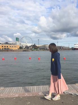 「アイテム（スニーカー、その他）」を使った、✧ 𝗥𝗮𝗸𝘂⢀⠜さん（レディース・164cm）の夏コーディネート