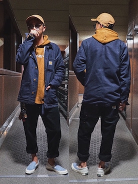 F.Kentaroさんの（Carhartt WIP | カーハートダブリューアイピー）を使ったコーディネート