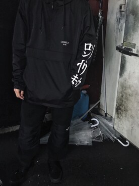 「LONELY/論理（ロンリー）のアイテム（ジャケット/アウター）」を使った、F.Kentaroさん（メンズ・175cm）の春コーディネート