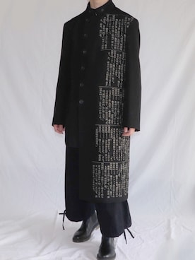 「BLACK Scandal Yohji Yamamoto（ブラックスキャンダルヨウジヤマモト）のアイテム（テーラードジャケット）」を使った、りょーたさん（メンズ・171cm）の春コーディネート