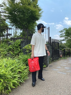 「DESCENTE PAUSE（デサントポーズ）のアイテム」を使った、takumi6305さん（メンズ・168cm）の春コーディネート