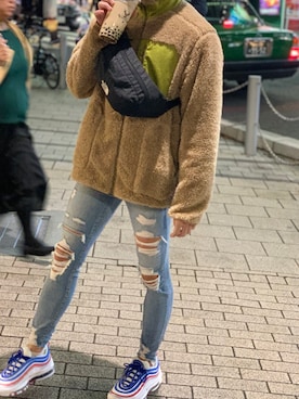 「COMME CA ISM（コムサイズム）のアイテム（ブルゾン）」を使った、aopnさん（メンズ・168cm）の秋コーディネート
