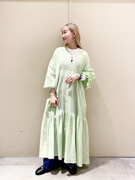 「ニコアンド」｜「アイテム（パンプス）」を使った、すなぎもさん（レディース・153cm）の春コーディネート