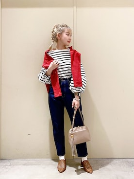 「ニコアンド」｜「アイテム（パンプス）」を使った、すなぎもさん（レディース・153cm）の春コーディネート