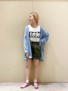「ニコアンド」｜「アイテム（パンプス）」を使った、すなぎもさん（レディース・153cm）の春コーディネート