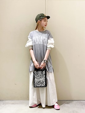 「ニコアンド」｜「アイテム（パンプス）」を使った、すなぎもさん（レディース・153cm）の春コーディネート