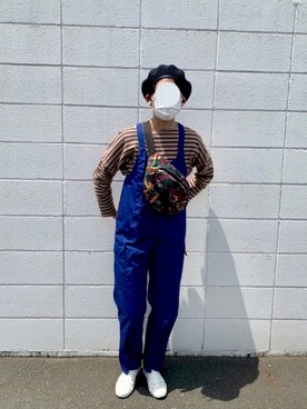 「BEAMS」｜「アイテム（ボディバッグ/ウエストポーチ）」を使った、  ささん（レディース・164cm）の春コーディネート