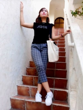 「Rubi（ルビ）のアイテム」を使った、J.wwangさん（レディース・170cm）の夏コーディネート