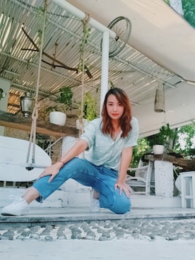 「Rubi（ルビ）のアイテム」を使った、J.wwangさん（レディース・170cm）の夏コーディネート