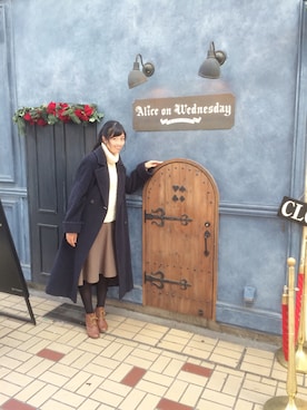 「水曜日のアリス」｜葵さん（レディース・163cm）の冬コーディネート