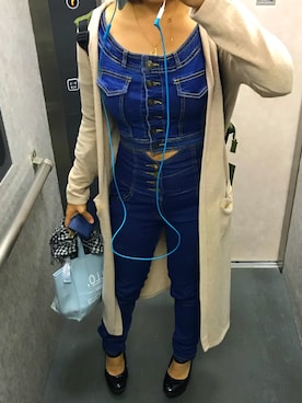 「d.i.a.（ダイヤ）のアイテム（トップス）」を使った、Wankoさん（レディース・147cm）の春コーディネート