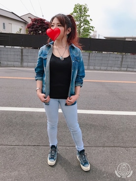 「MCD（エムシーディー）のアイテム」を使った、Wankoさん（レディース・147cm）の春コーディネート