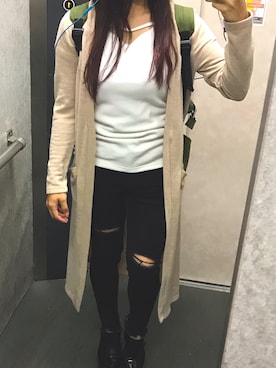 「d.i.a.（ダイヤ）のアイテム」を使った、Wankoさん（レディース・147cm）の春コーディネート