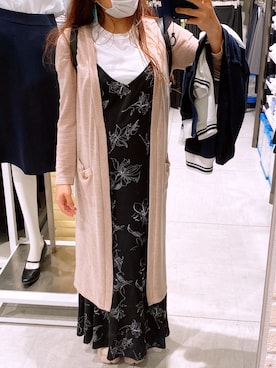 「キャミソールワンピ」｜Wankoさん（レディース・147cm）の春コーディネート