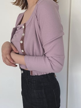 「アイテム（アンサンブル）」を使った、asaka14さん（レディース・158cm）の春コーディネート