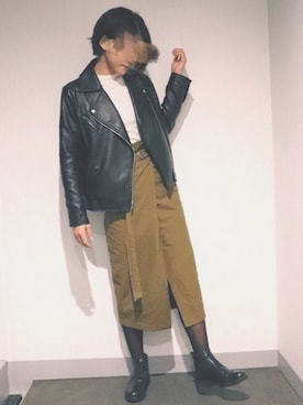 「PAOLA FERRI（パオラフェリー）のアイテム」を使った、emmaさん（レディース・163cm）の冬コーディネート