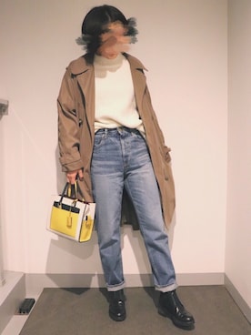 「PAOLA FERRI（パオラフェリー）のアイテム」を使った、emmaさん（レディース・163cm）の冬コーディネート