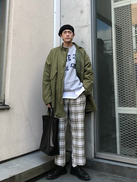 「WEGO（ウィゴー）のアイテム（ミリタリージャケット）」を使った、さいゆうさん（メンズ・178cm）の冬コーディネート